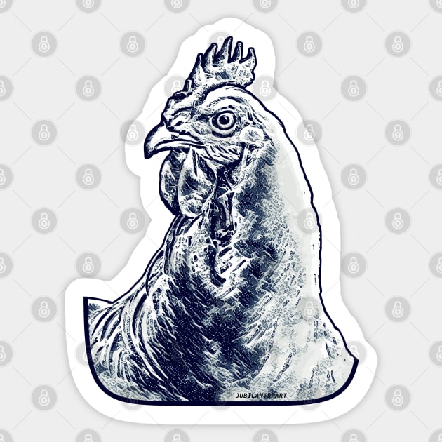 Seaspray Chicken Sticker by Jubilantspart